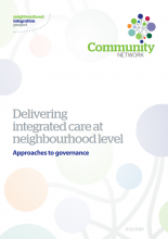 Delivering neighbourhood-level integrated care: Approaches to governance